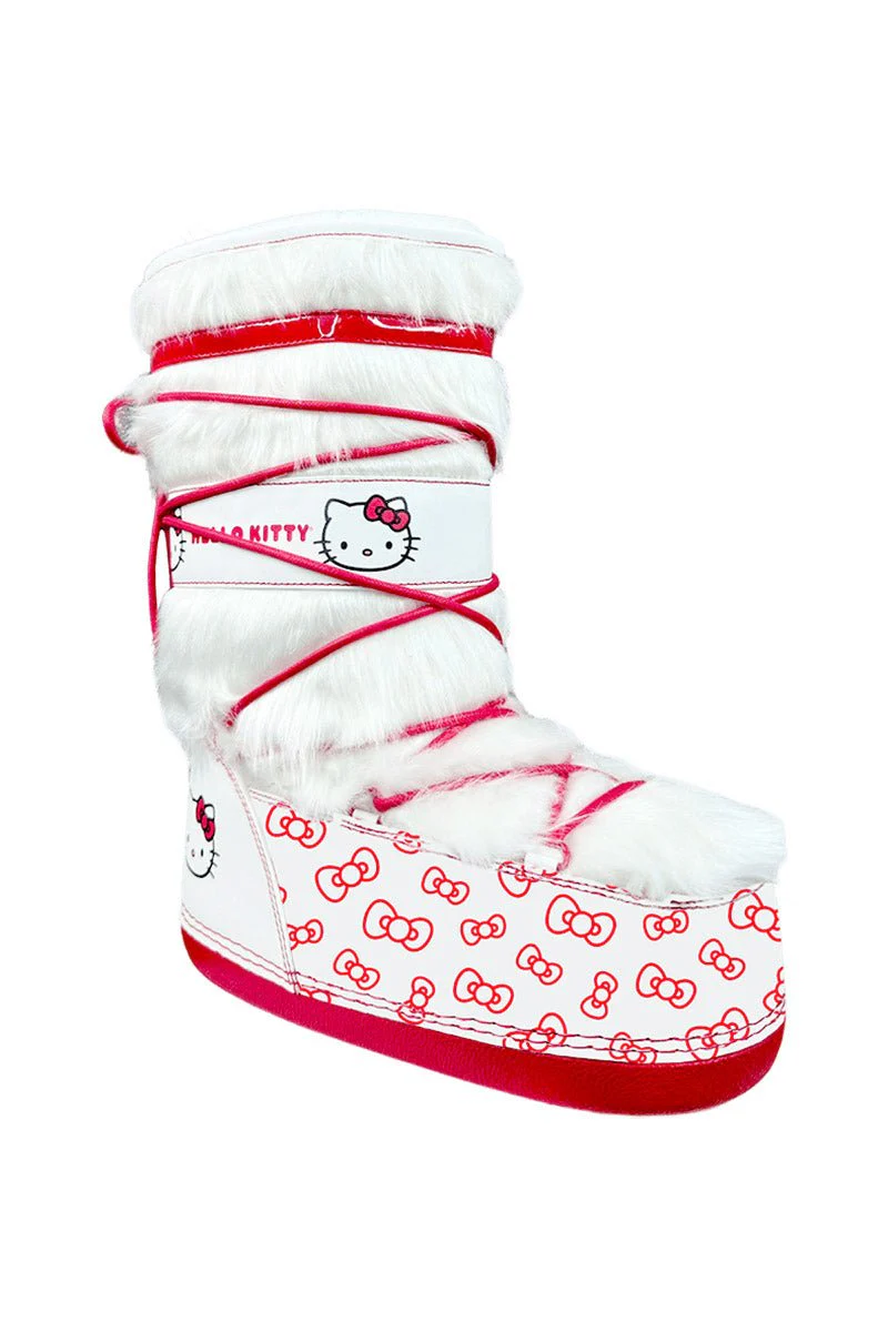 Blizz Hello Kitty Snow Boots [White/Red]