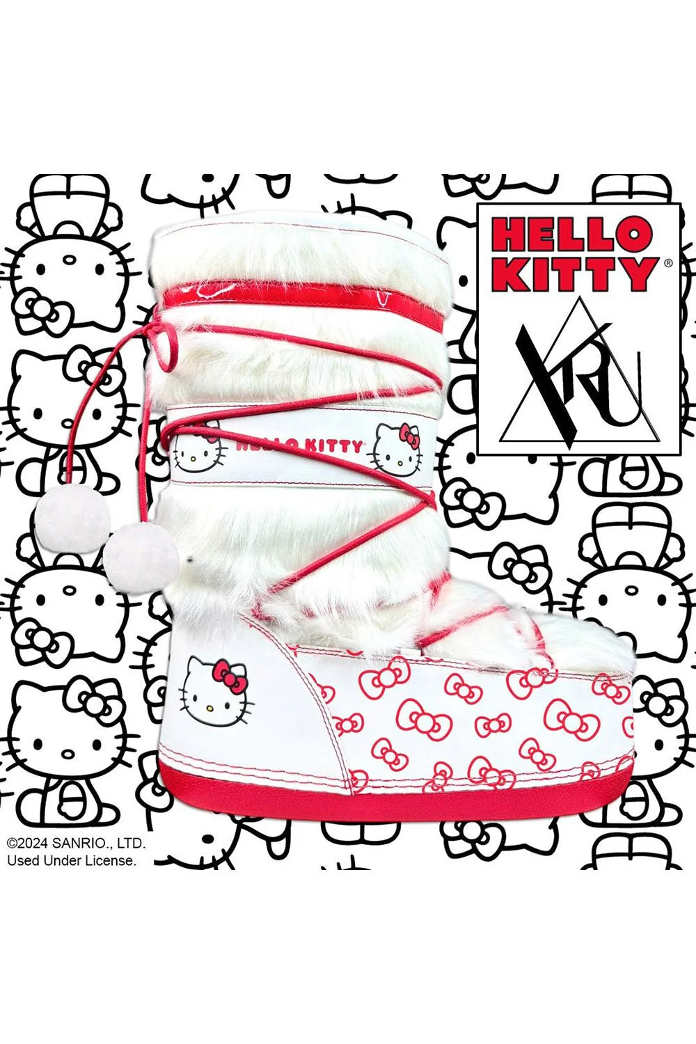 Blizz Hello Kitty Snow Boots [White/Red] - Image 6