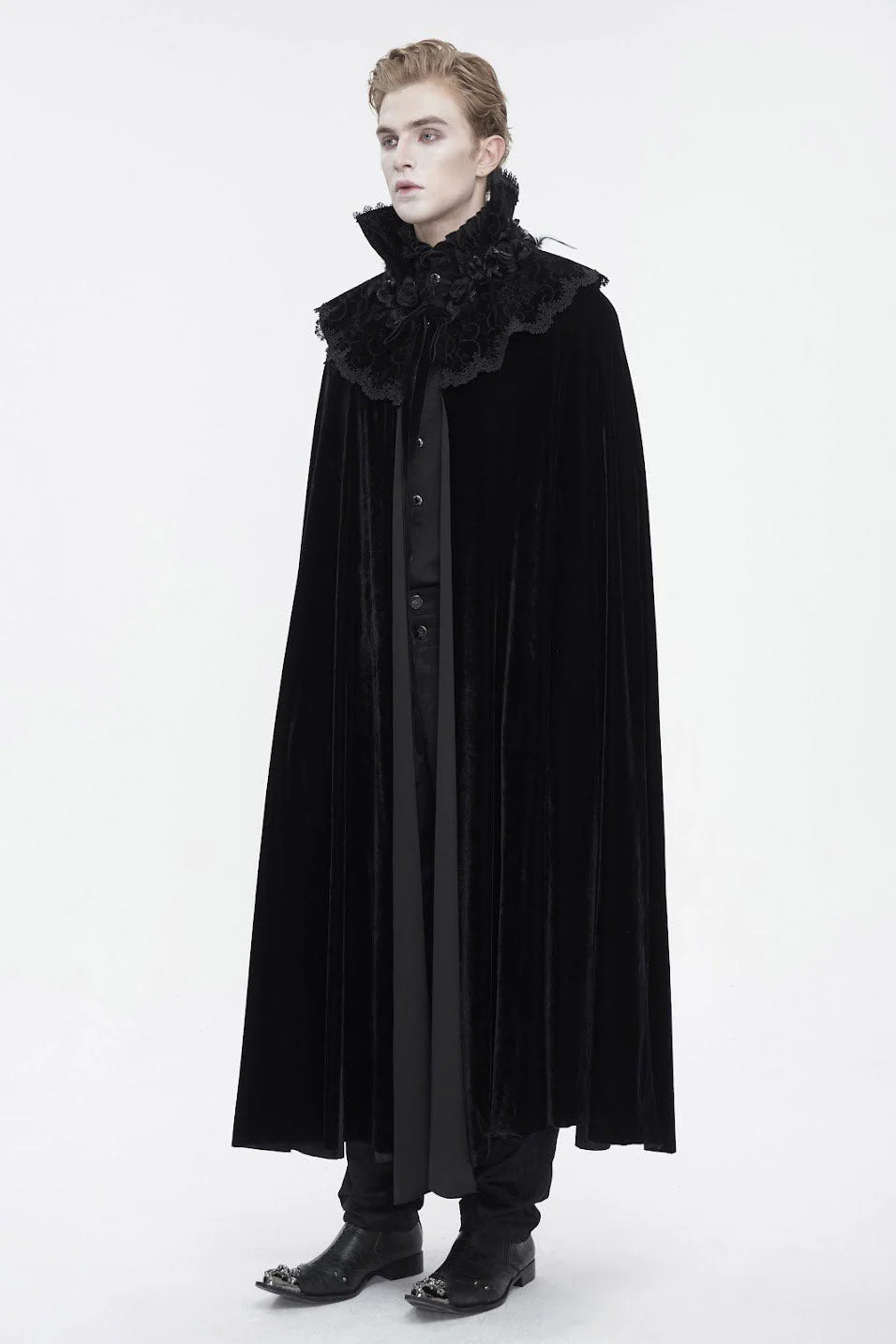 Blood House Black Velvet Cloak - Image 5