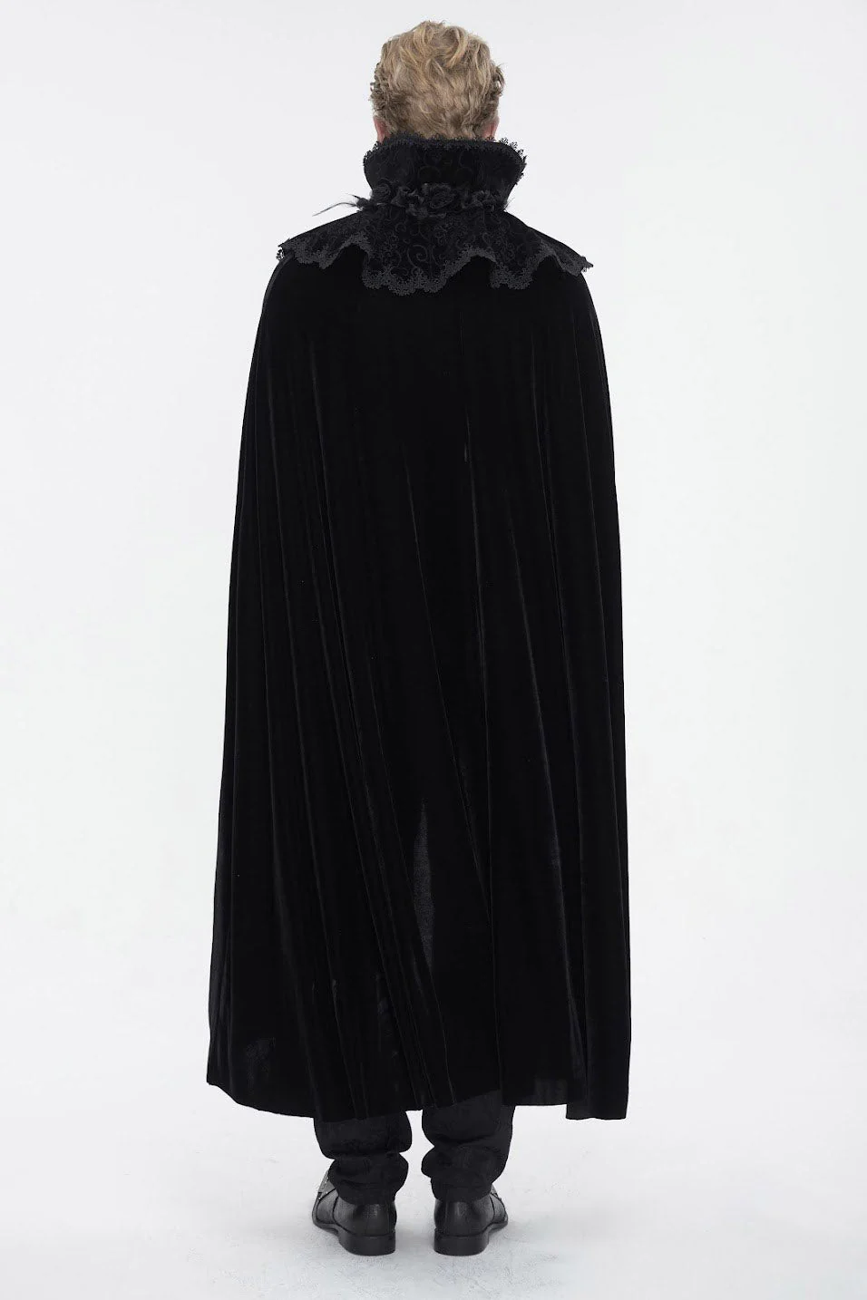 Blood House Black Velvet Cloak - Image 6