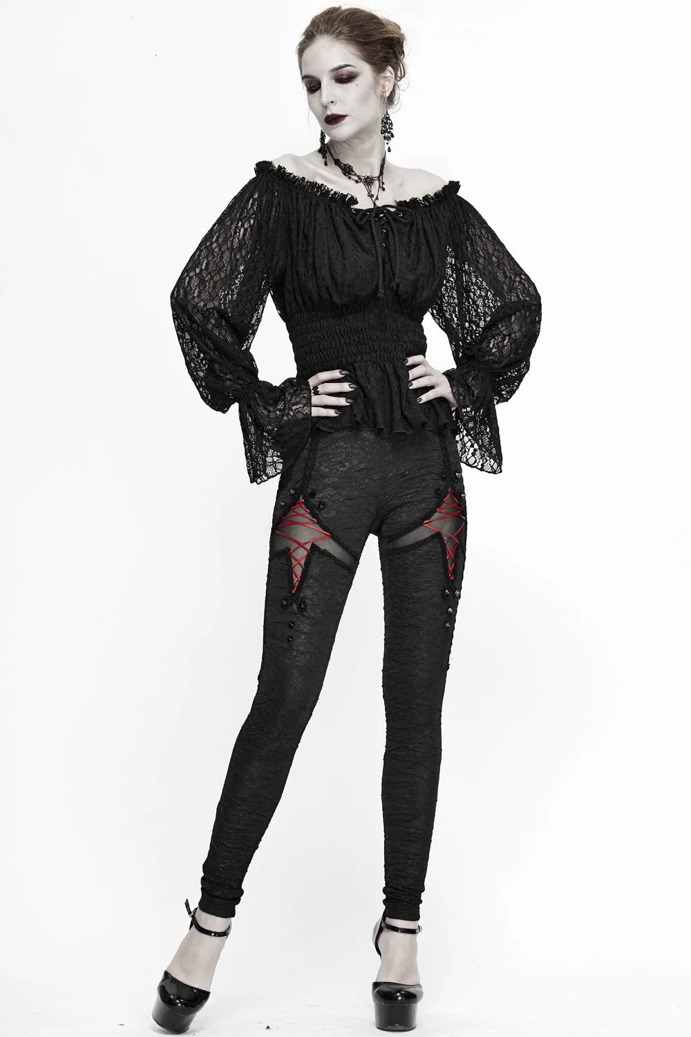 Blood Moon Leggings [Interchangeable Ribbons] - Image 2