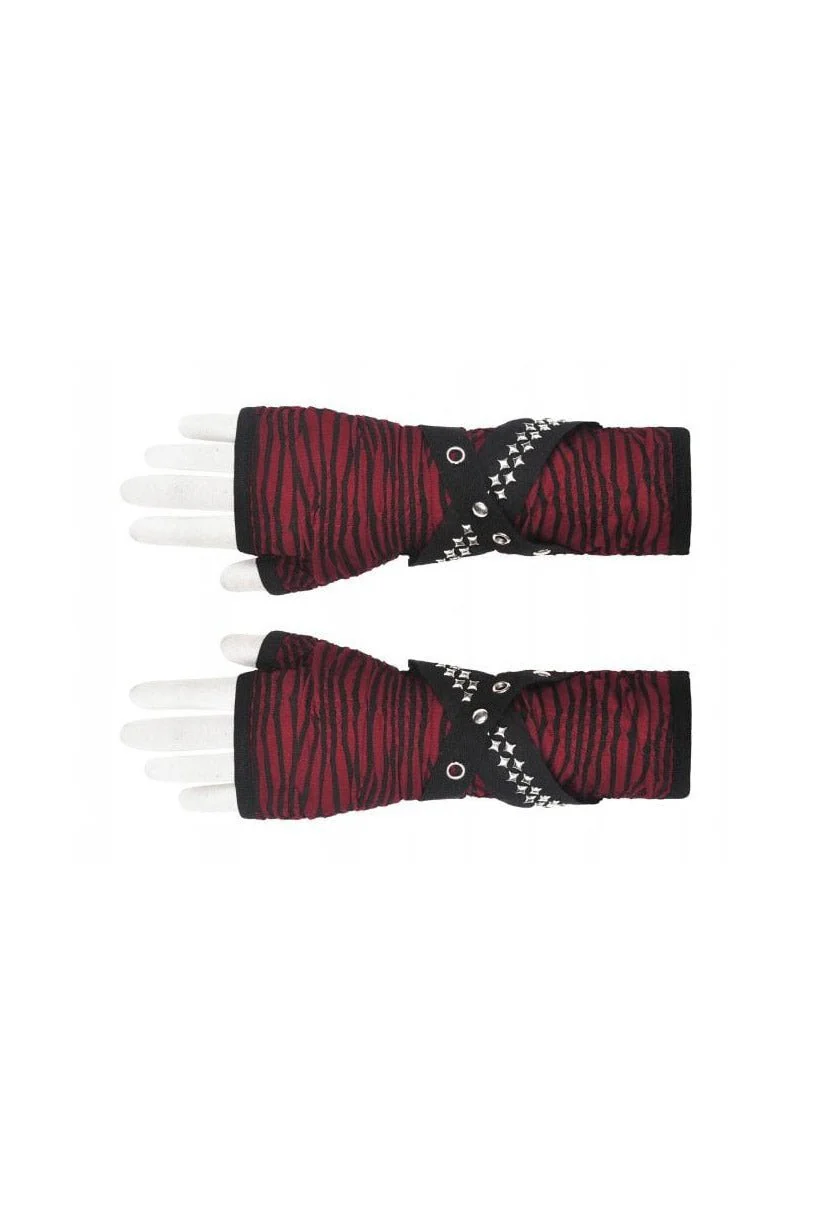 Blood Oath Striped Arm Warmers - Image 6
