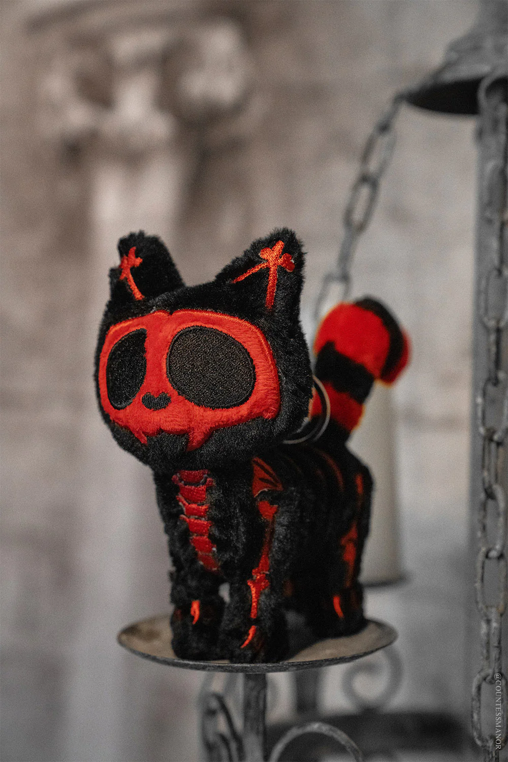 Blood Skelekitty Plush Keychain - Image 4