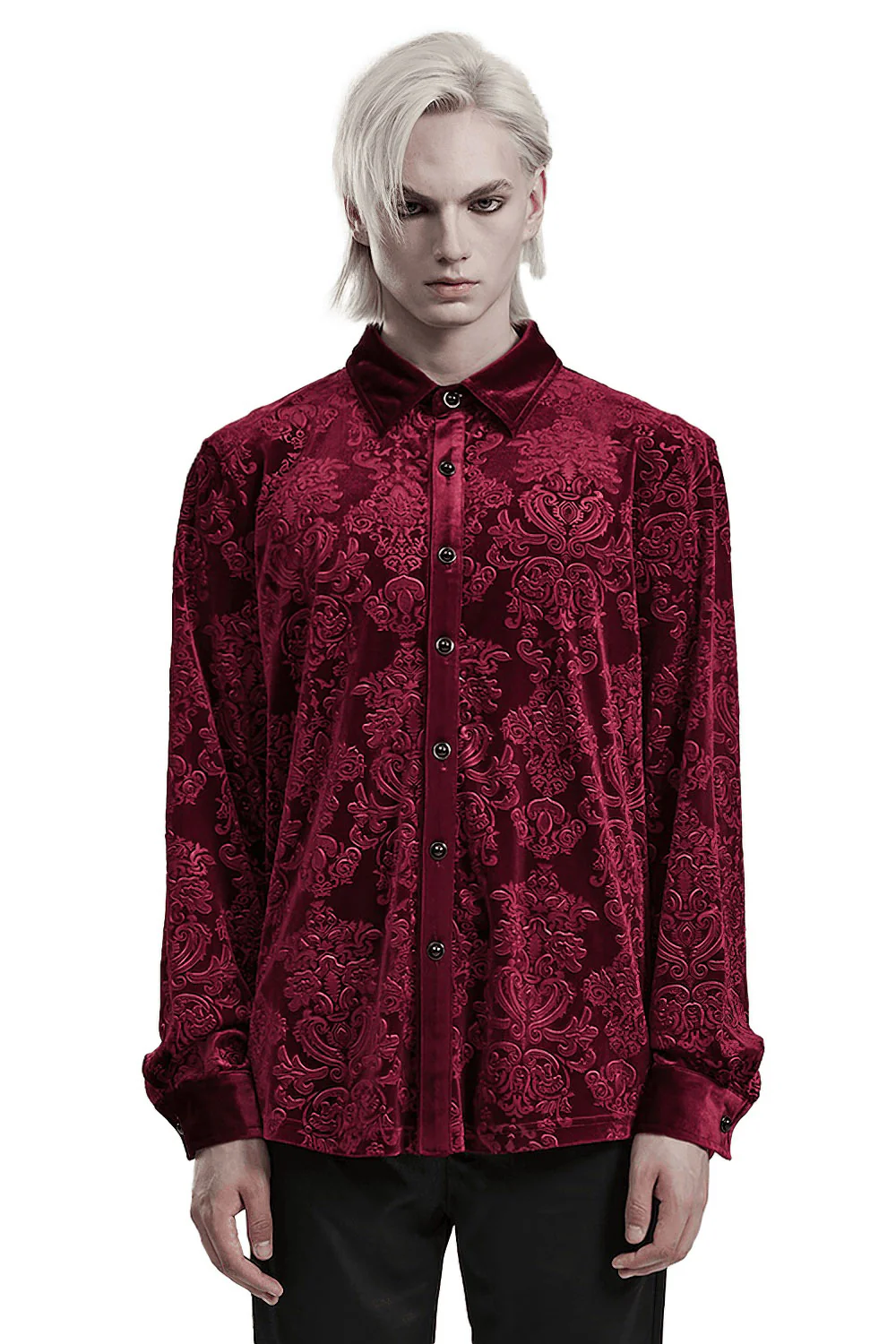 Bloodcrest Button-Up Shirt [Red]