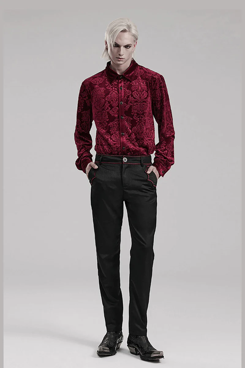 Bloodcrest Button-Up Shirt [Red] - Image 2