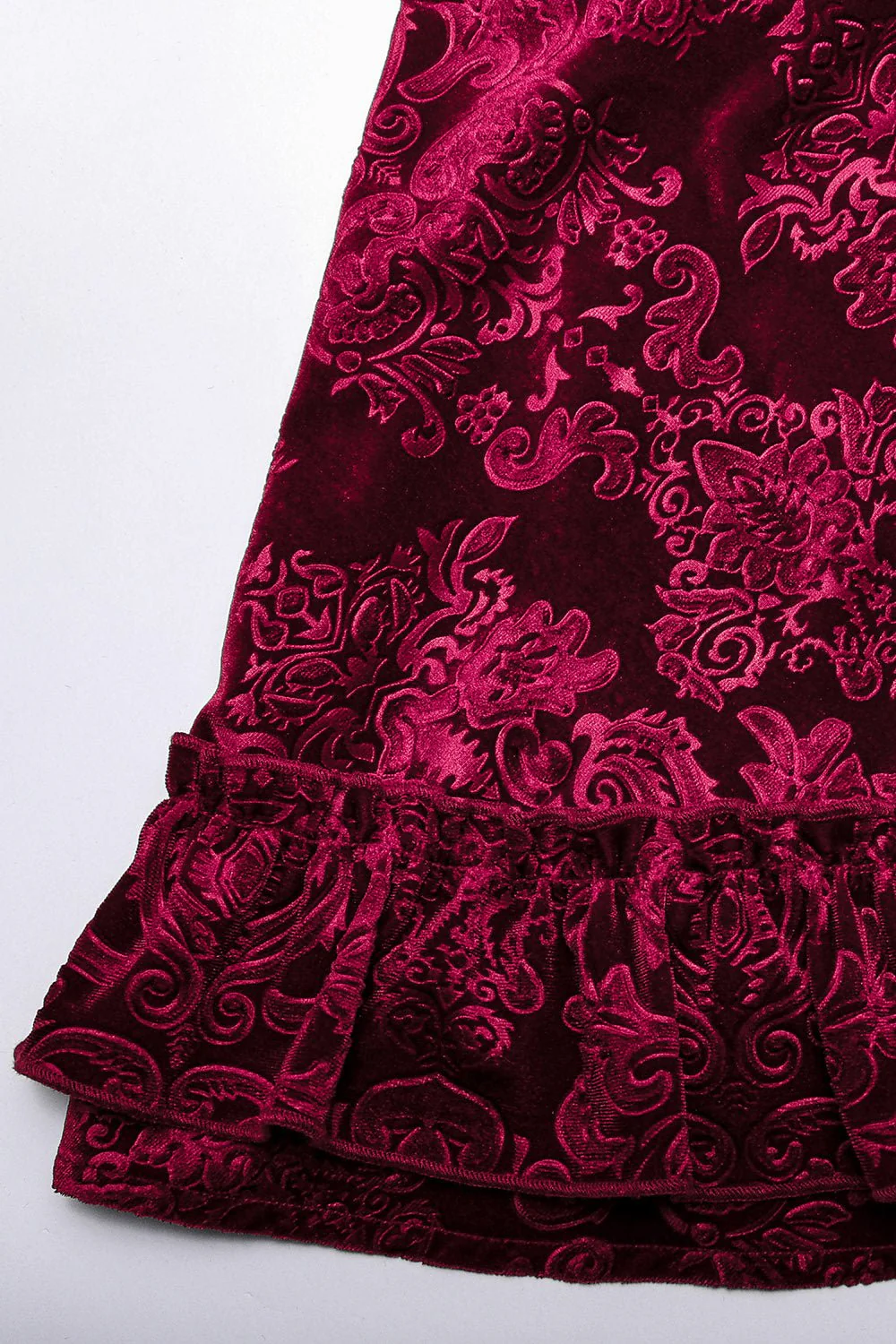Bloodletting Velvet Dress [VAMP RED] - Image 11