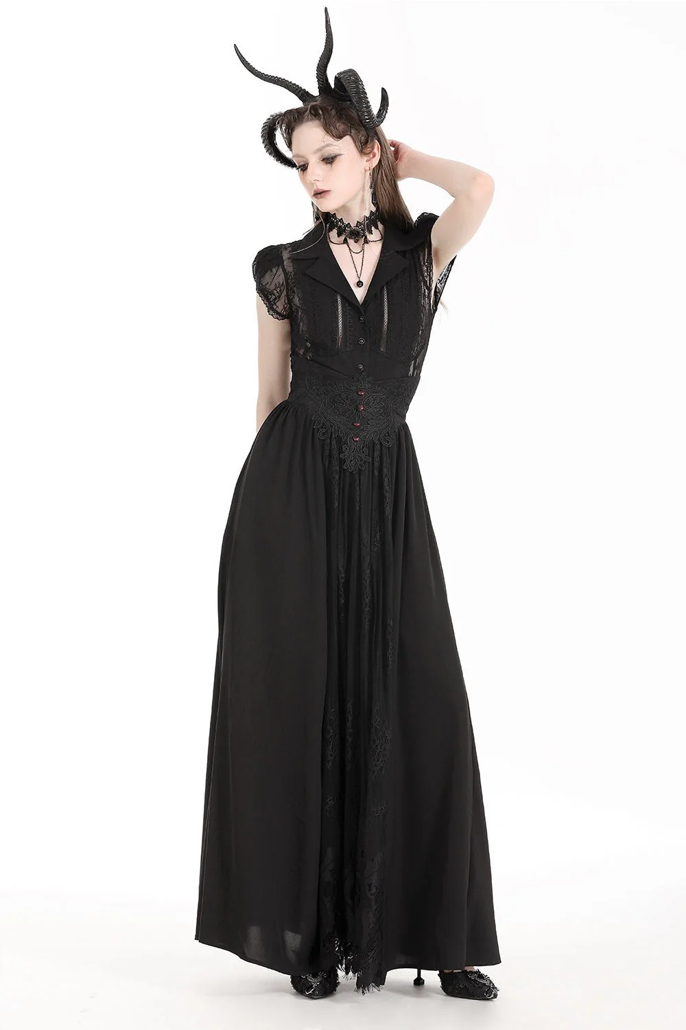 Bloodline Vampire Goth Maxi Skirt - Image 2