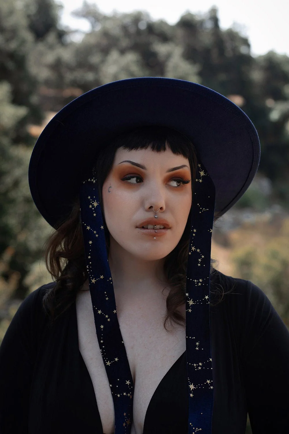Blue Stargazer Veiled Hat - Image 3