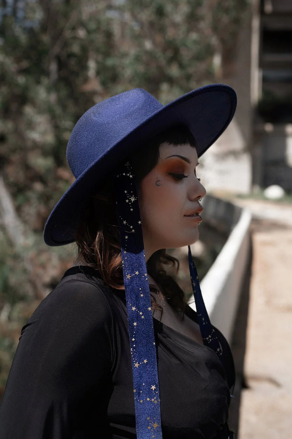 Blue Stargazer Veiled Hat - Image 5