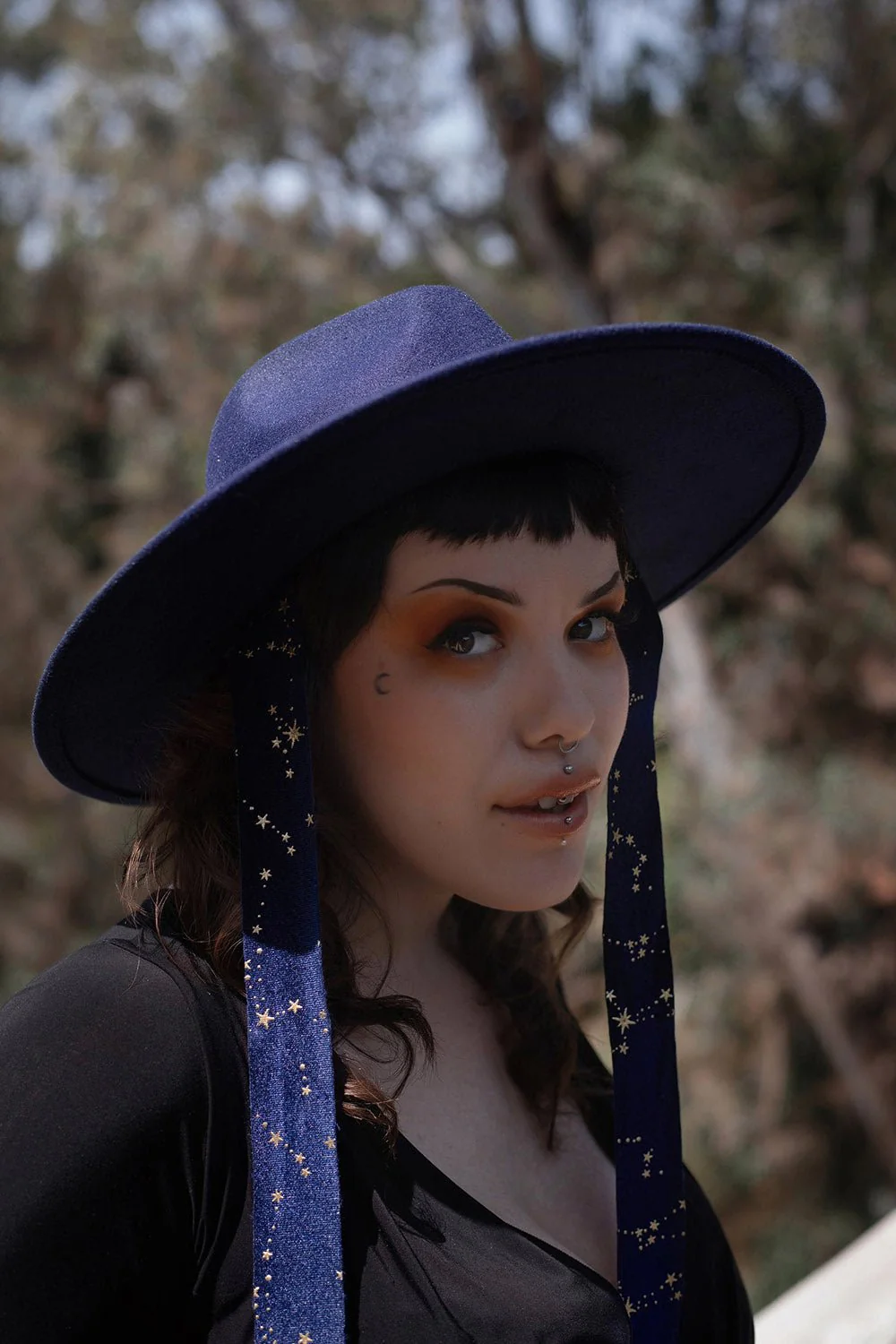 Blue Stargazer Veiled Hat - Image 7
