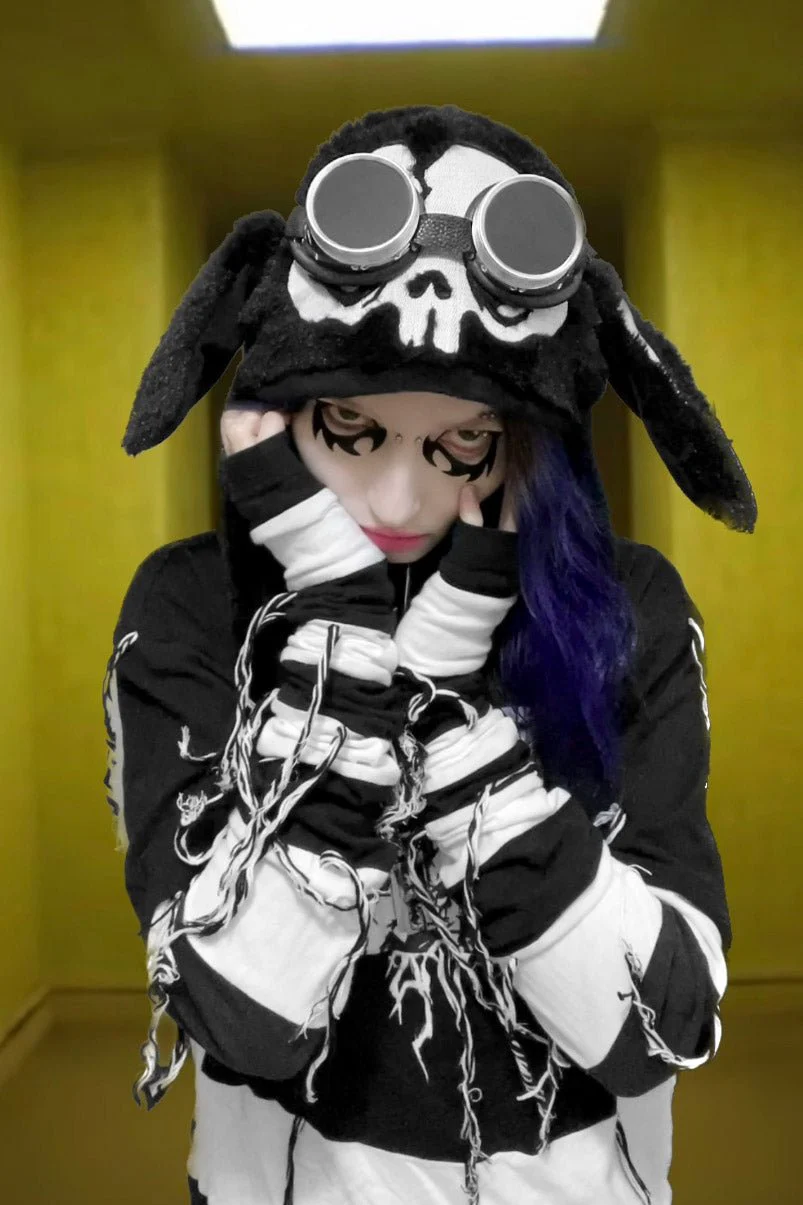 Bone Bunny Hat [BLACK] - Image 2