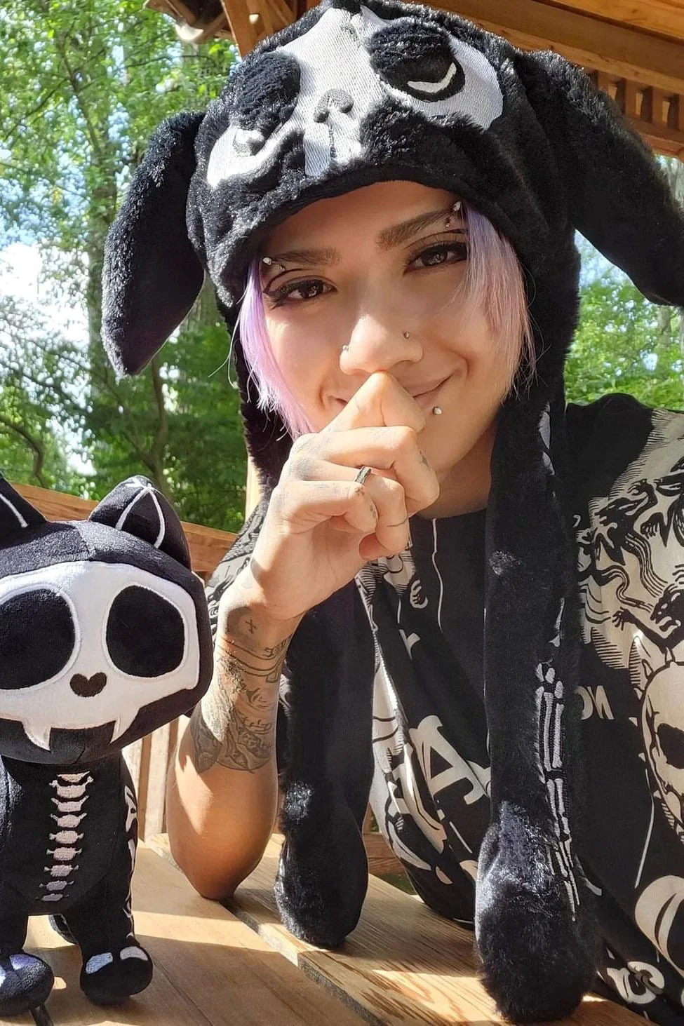 Bone Bunny Hat [BLACK] - Image 9