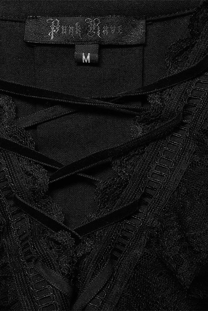 Bone Dagger Lace-Up Shirt - Image 10