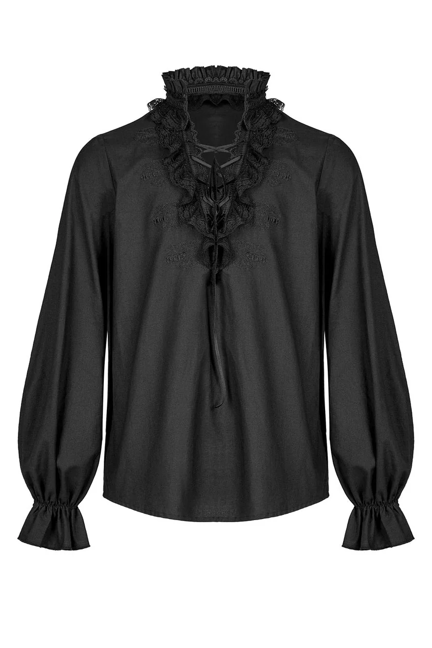 Bone Dagger Lace-Up Shirt - Image 3
