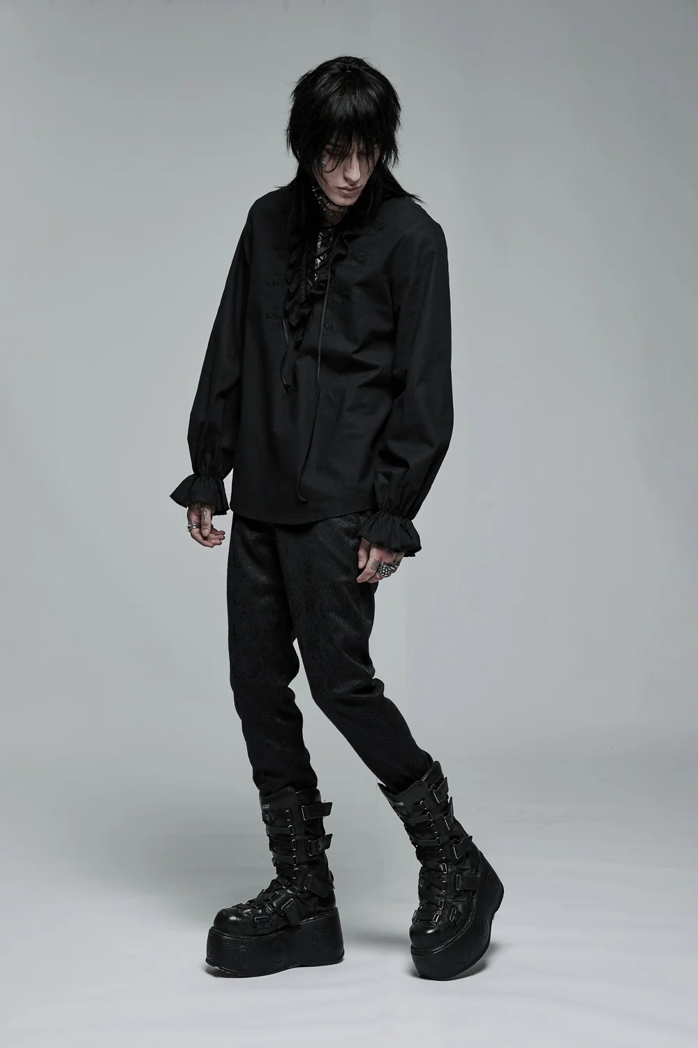 Bone Dagger Lace-Up Shirt - Image 9