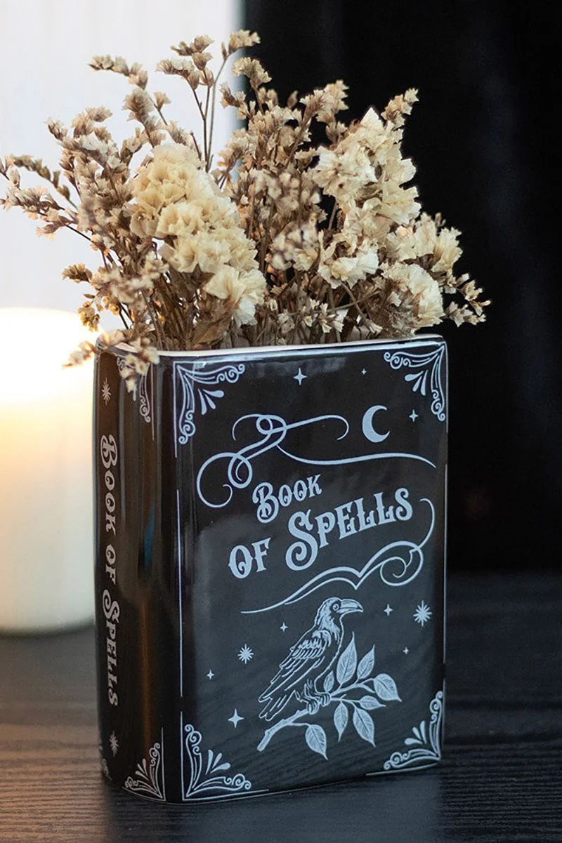 Book of Spells Flower Vase
