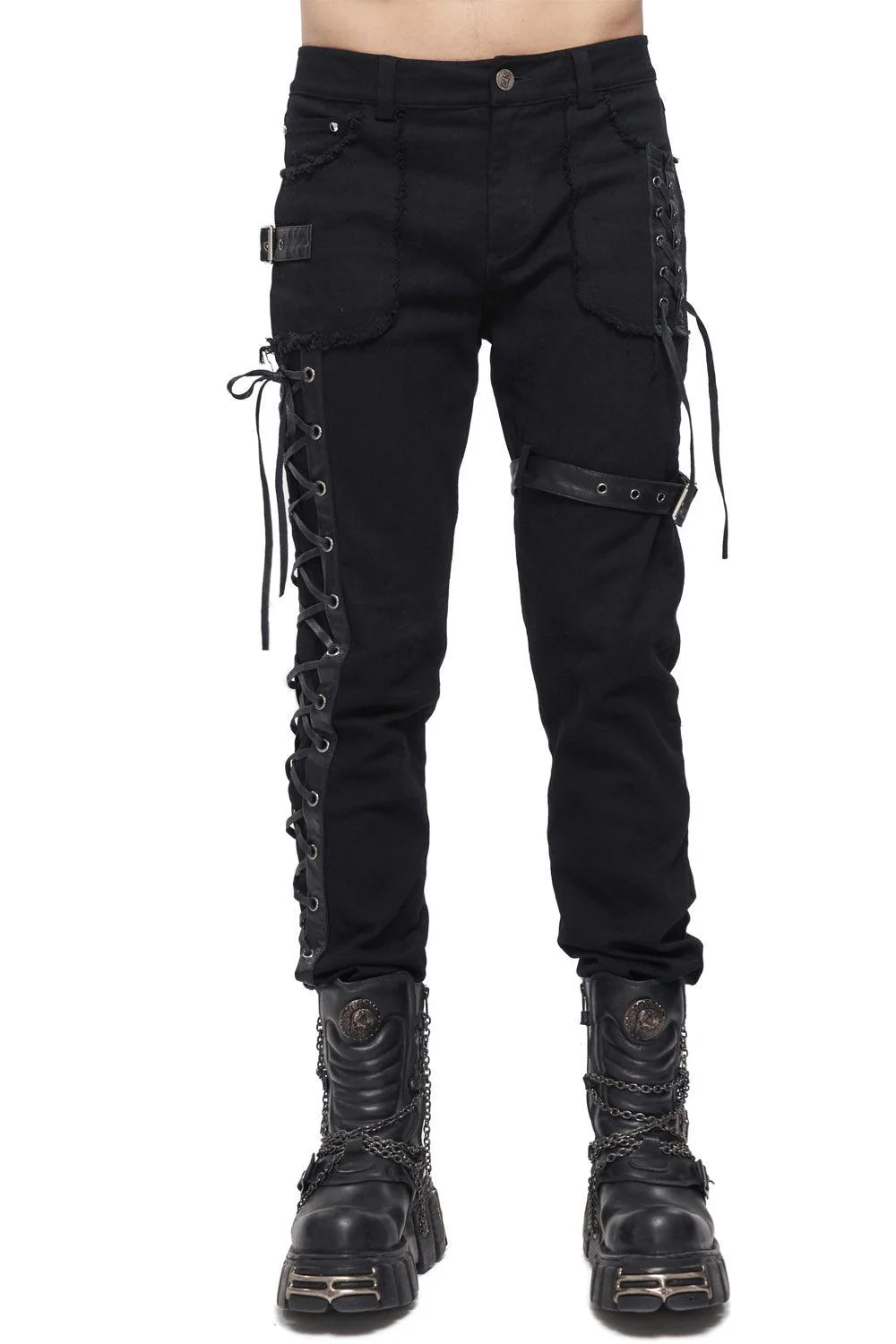 Born Villain Distressed Goth Pants - Image 2
