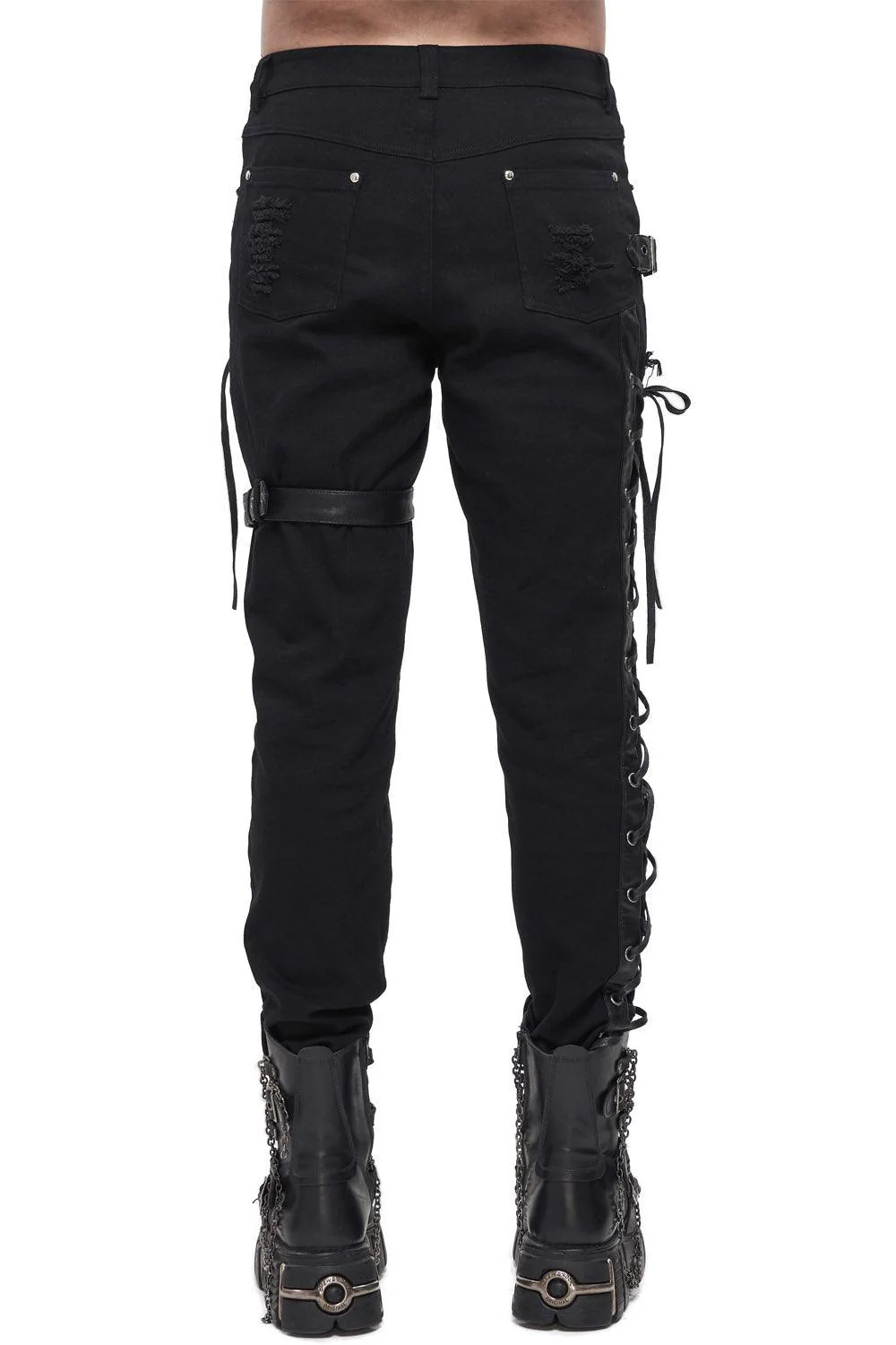 Born Villain Distressed Goth Pants - Image 3
