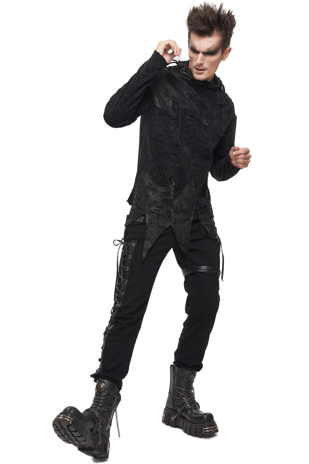 Born Villain Distressed Goth Pants - Image 5