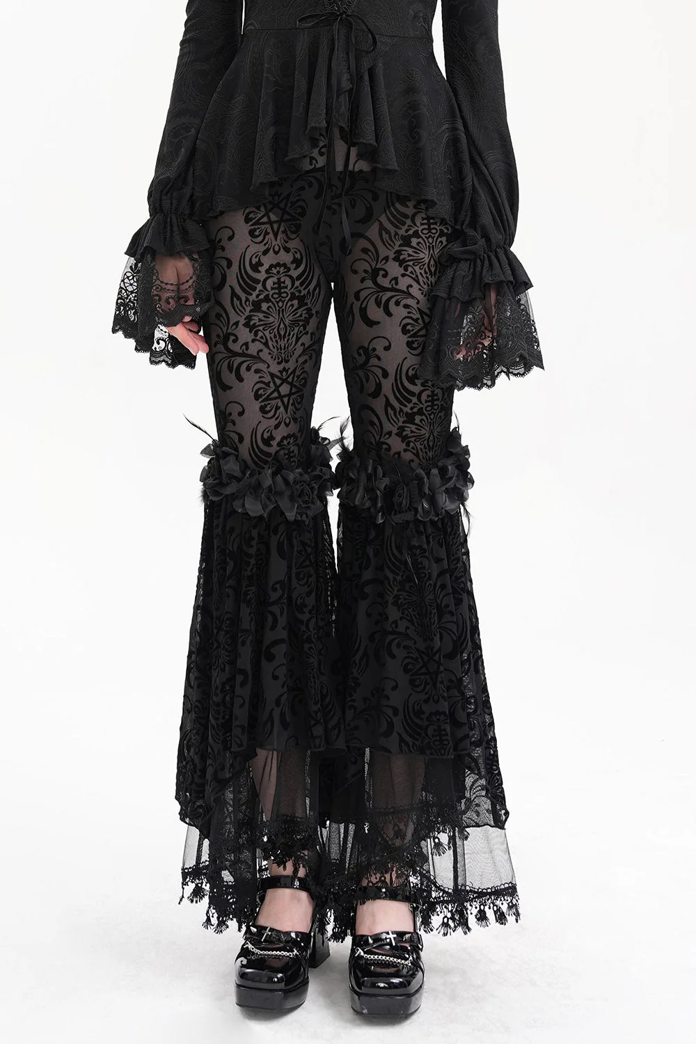 Briar Rose Gothic Bell Bottoms - Image 2