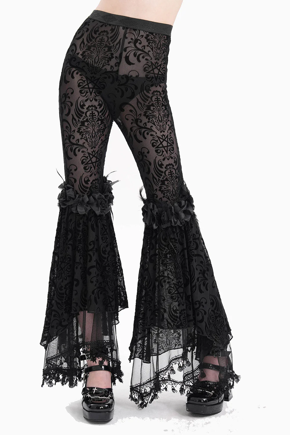 Briar Rose Gothic Bell Bottoms - Image 3