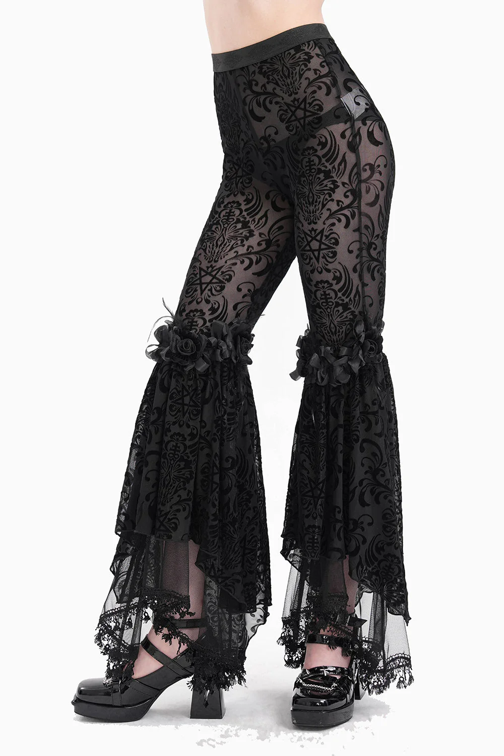 Briar Rose Gothic Bell Bottoms - Image 4