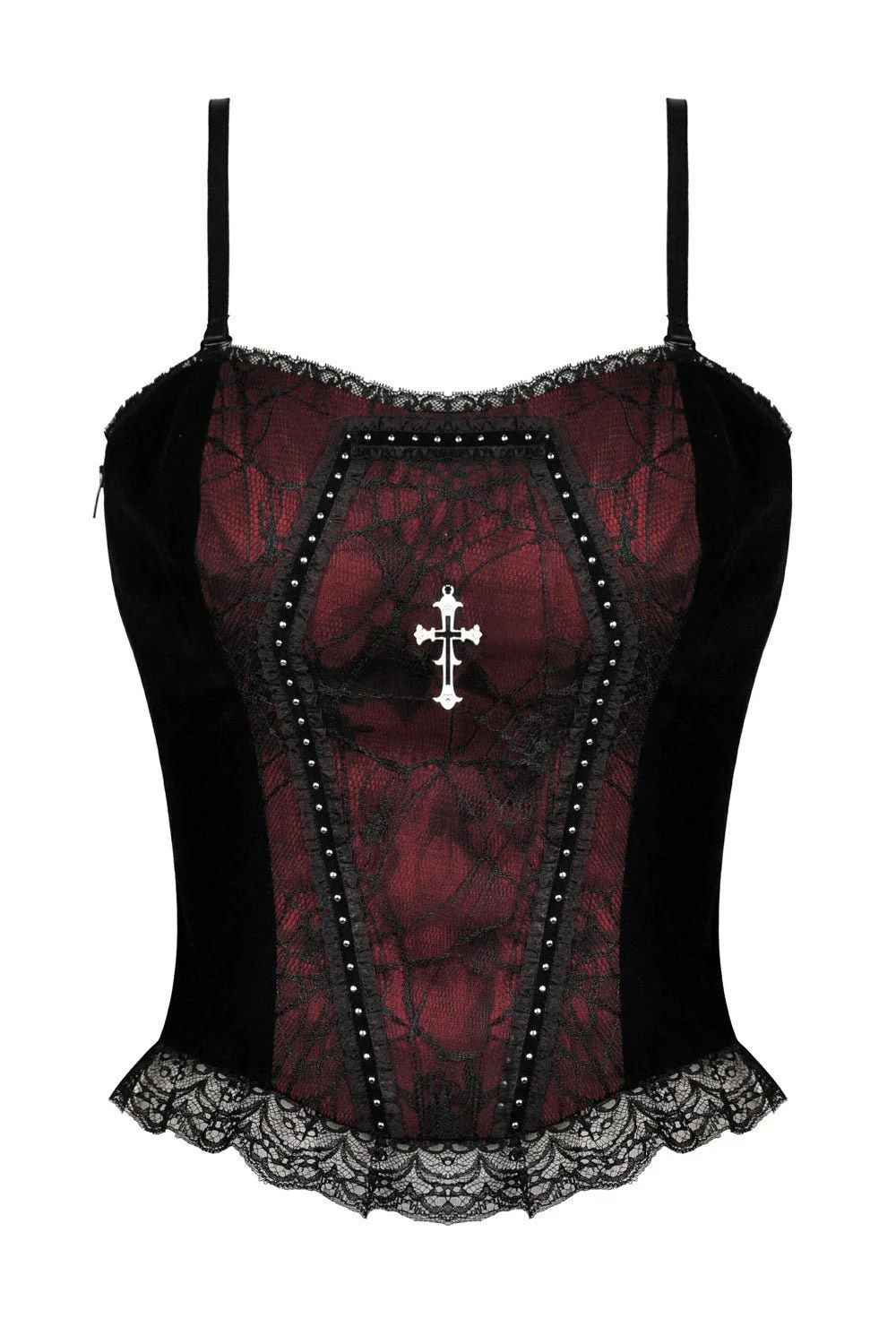 Burgundy Blood Ruffle Top - Image 7