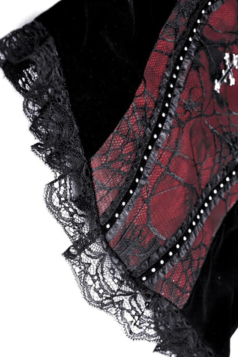 Burgundy Blood Ruffle Top - Image 9