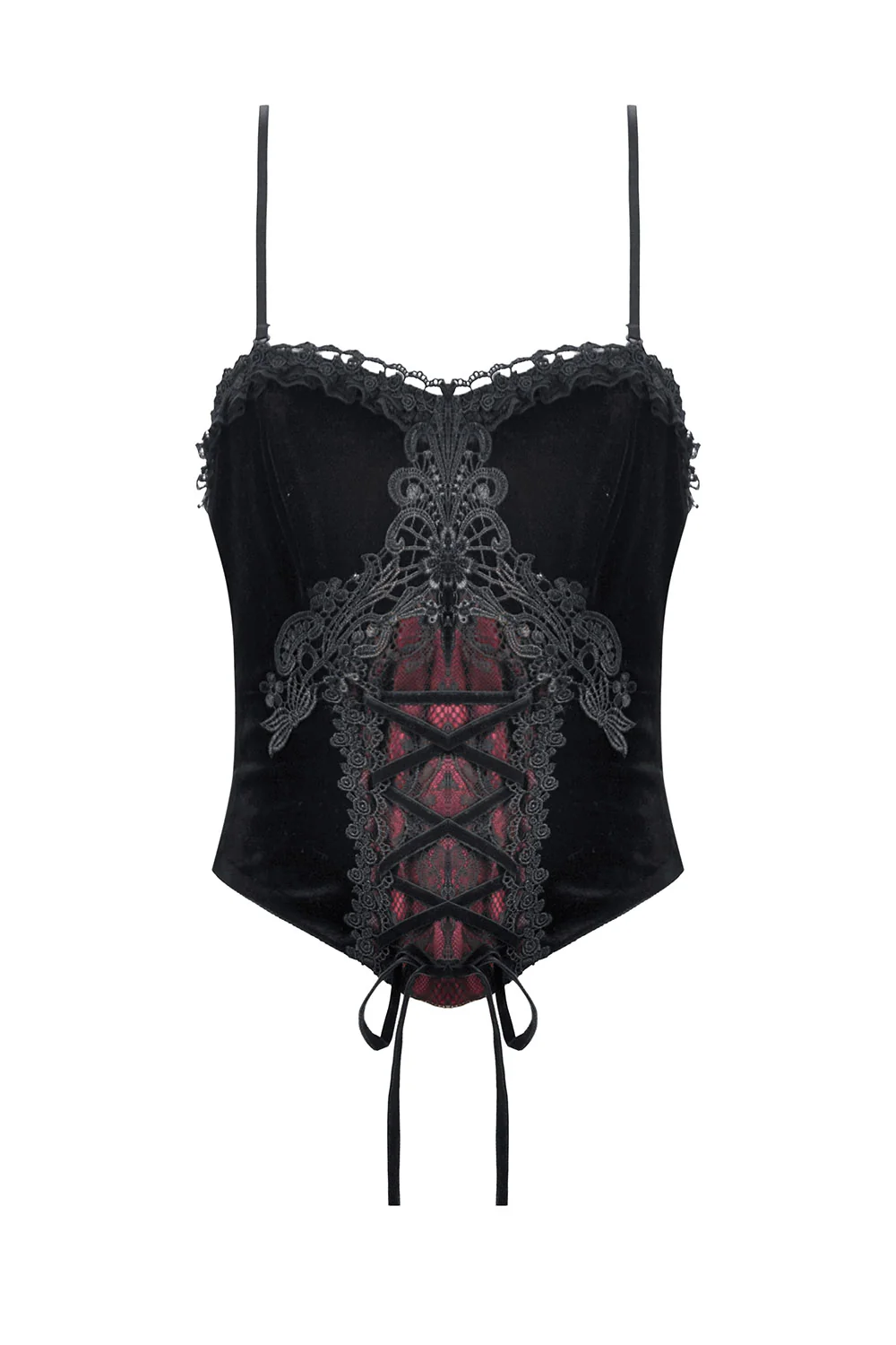 Burgundy Wine Bustier Top - Image 2