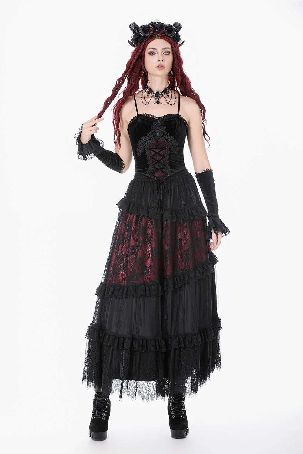 Burgundy Wine Bustier Top - Image 6