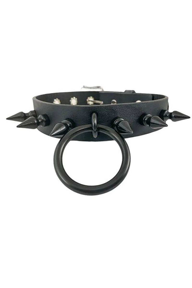Buried in Black Bondage Collar - Image 2