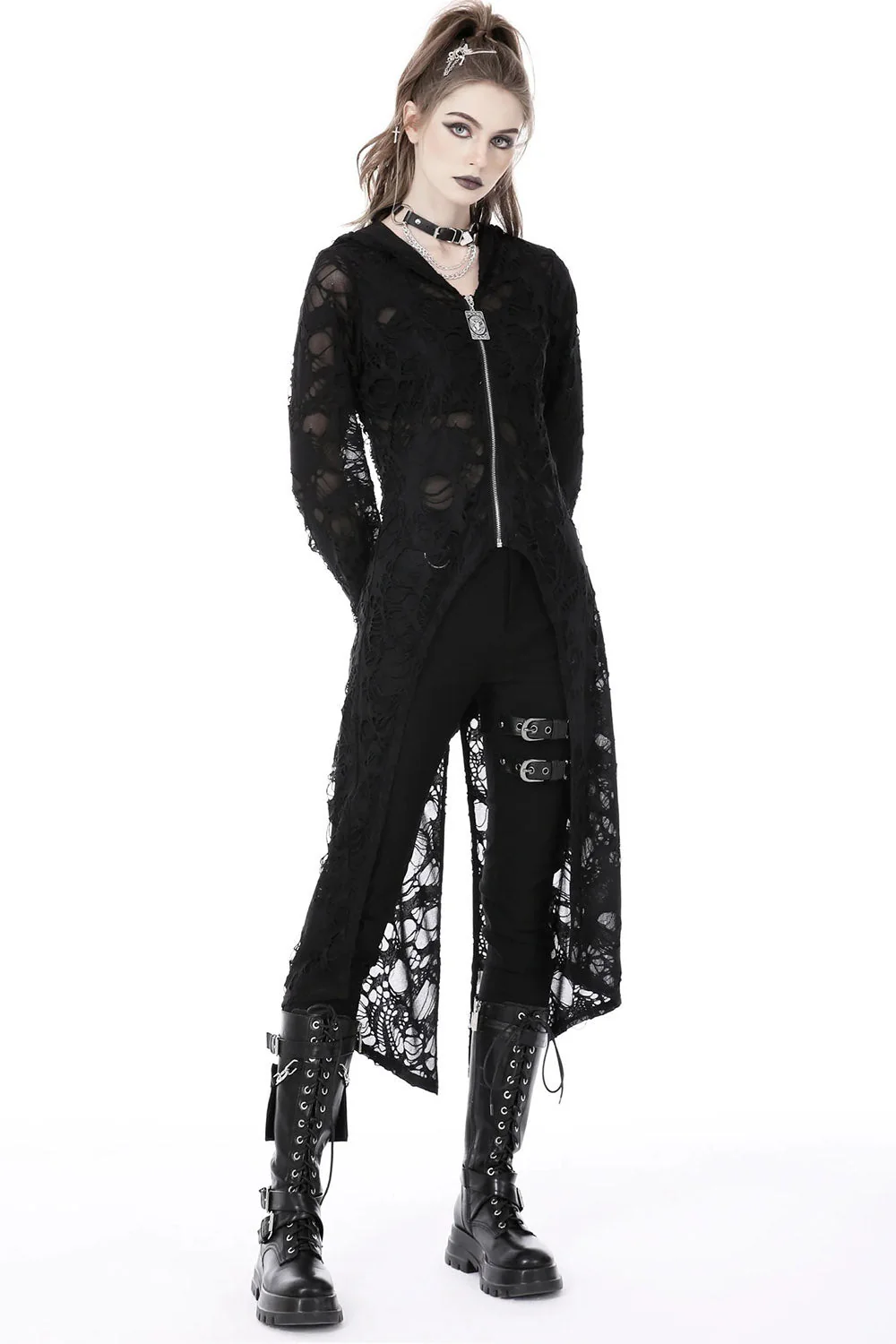 Burning Witch Tattered Cardigan - Image 2