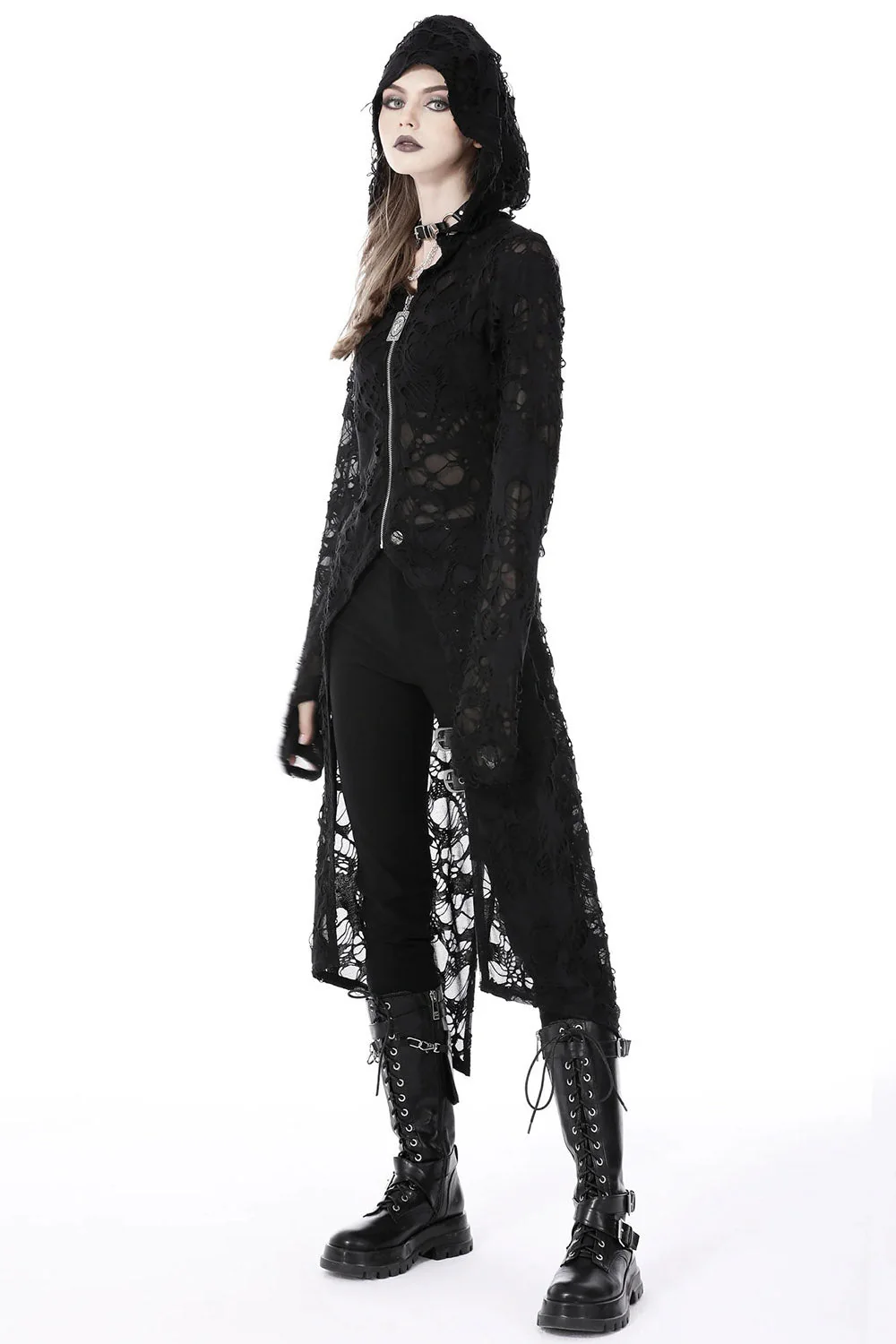 Burning Witch Tattered Cardigan - Image 4
