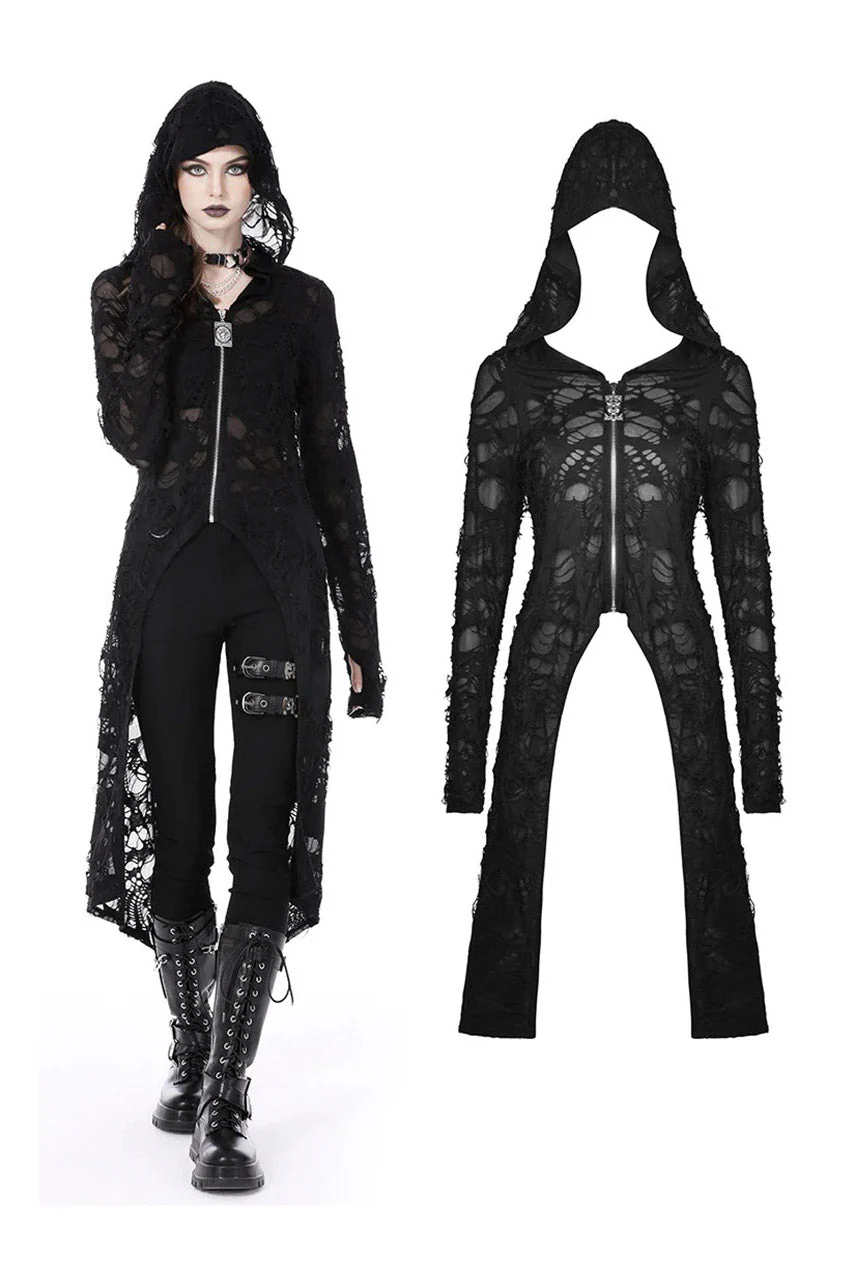 Burning Witch Tattered Cardigan - Image 6