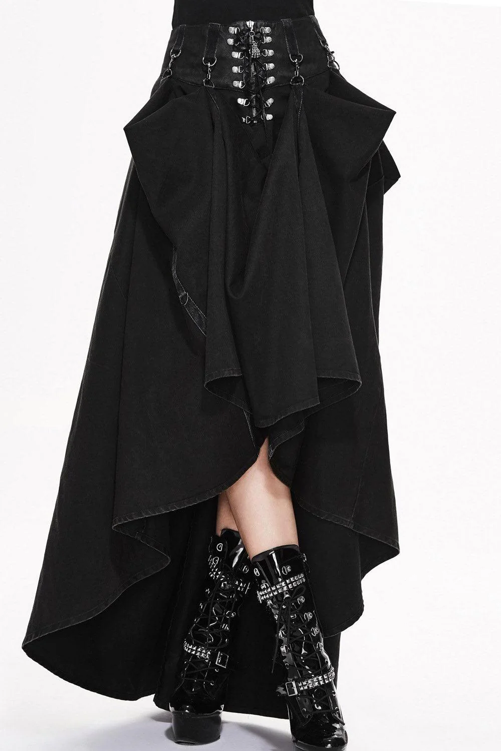 Bustle Harness Maxi Skirt