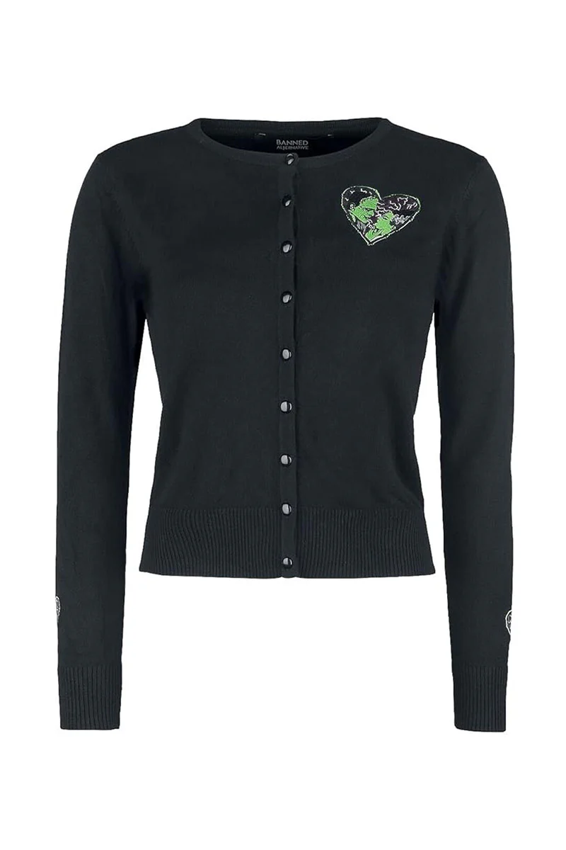 We Belong Dead Bride & Frankenstein Cardigan - Image 2