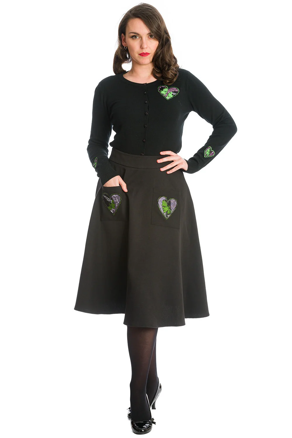 We Belong Dead Bride & Frankenstein Cardigan - Image 6