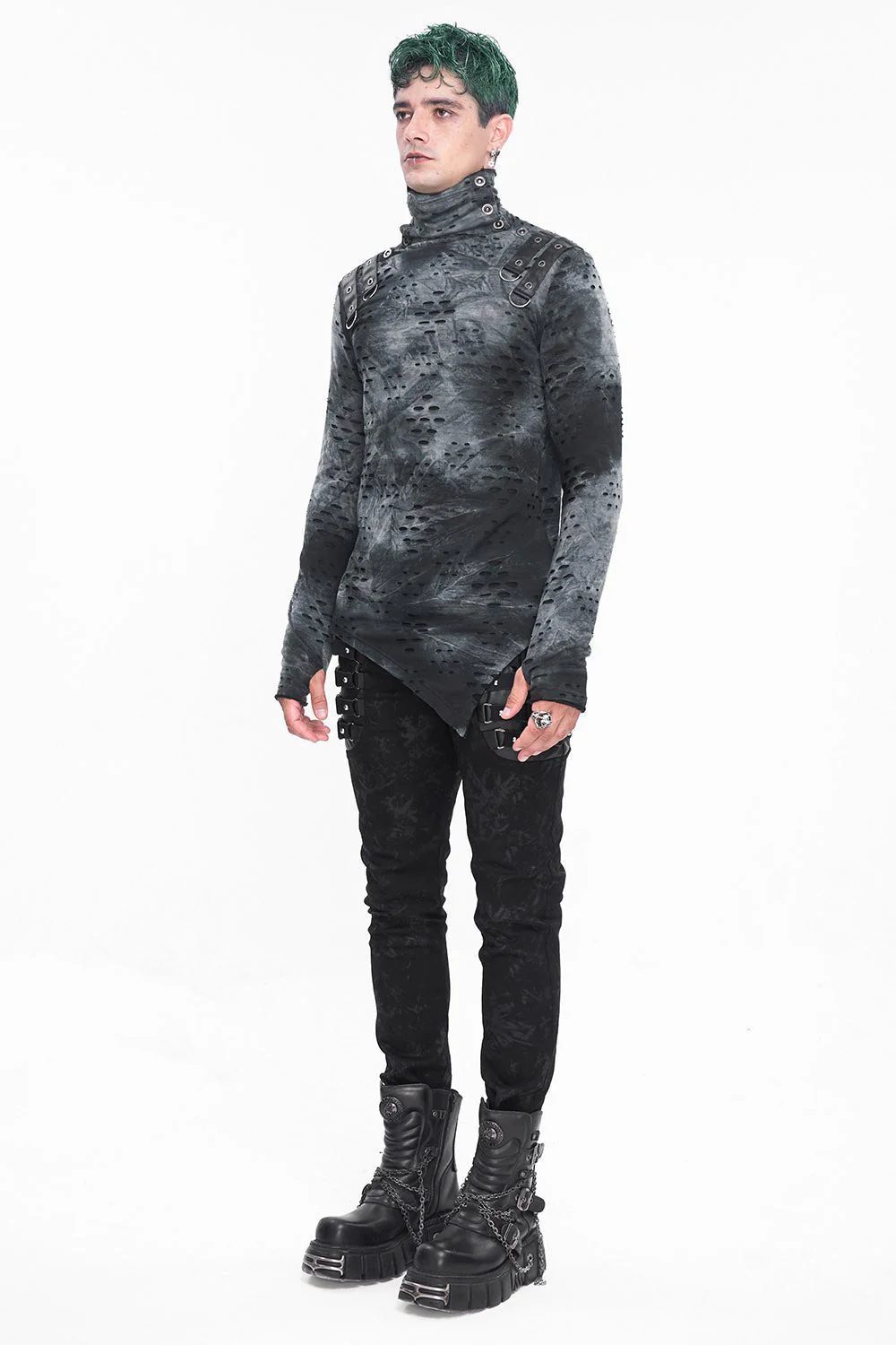 Cadaver Ripped Turtleneck Top - Image 4