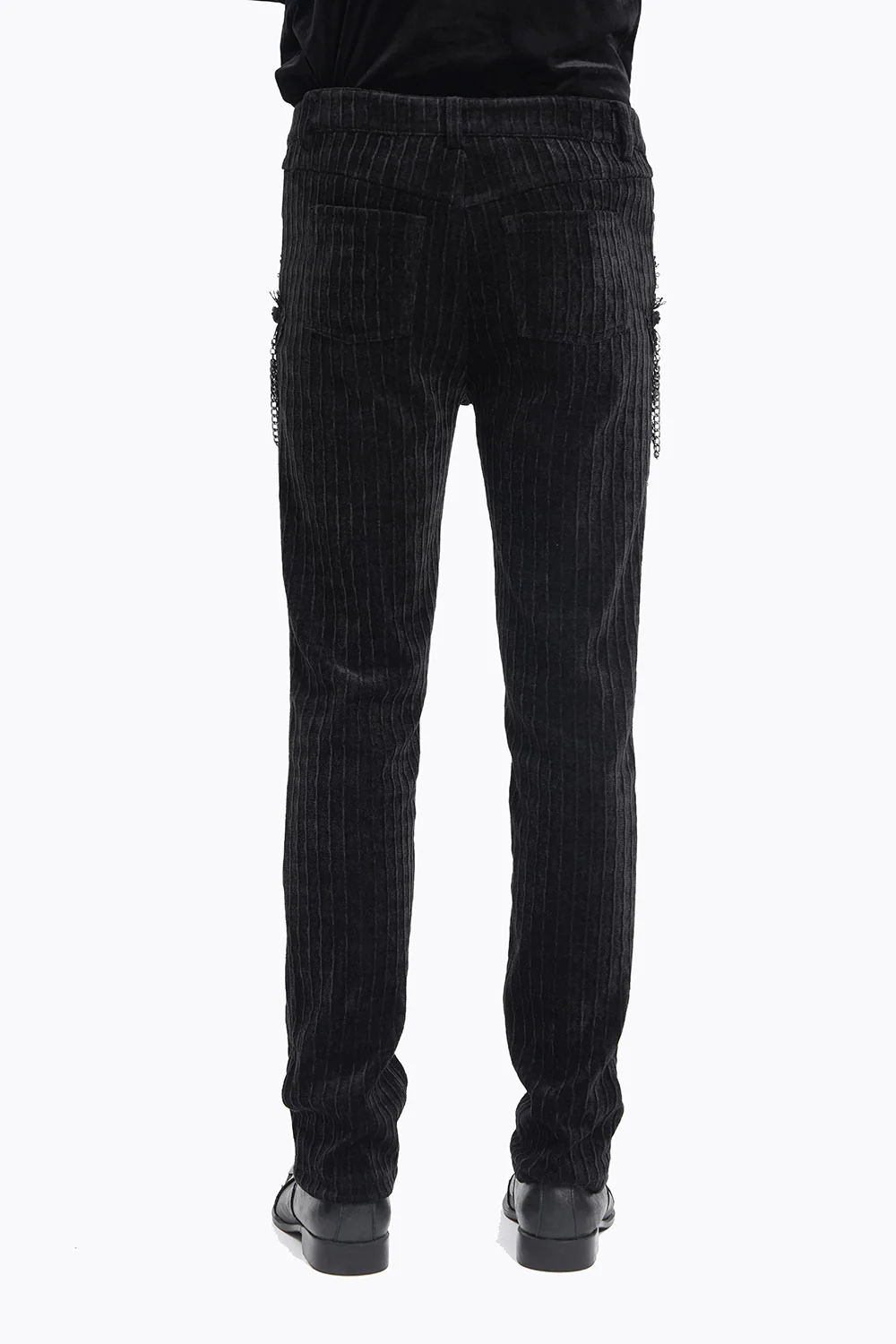 Cadaverous Black Velvet Vampire Pants - Image 4