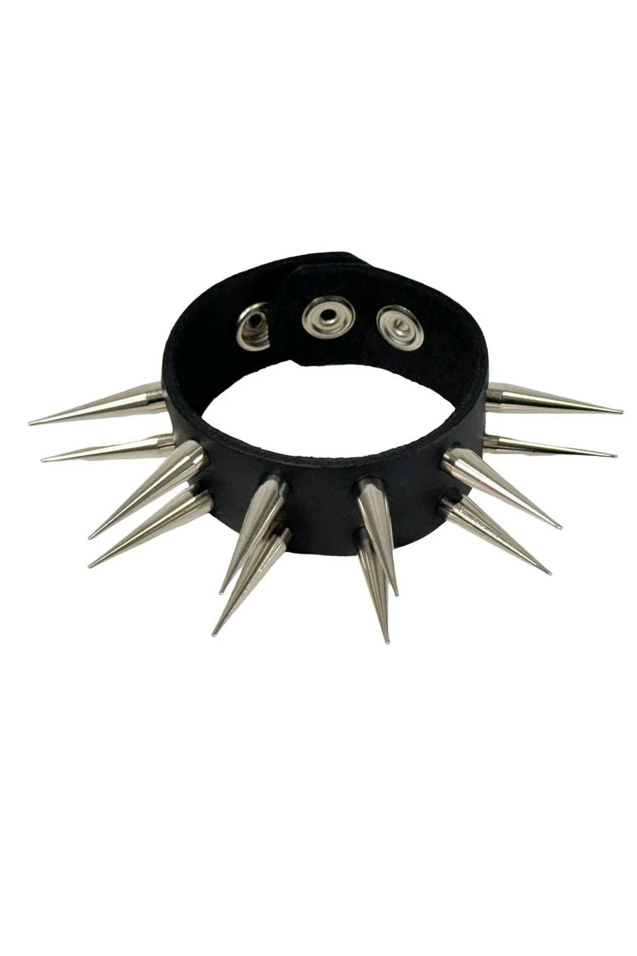 Cadaverous Cone Sharp Spike Cuff Bracelet - Image 3