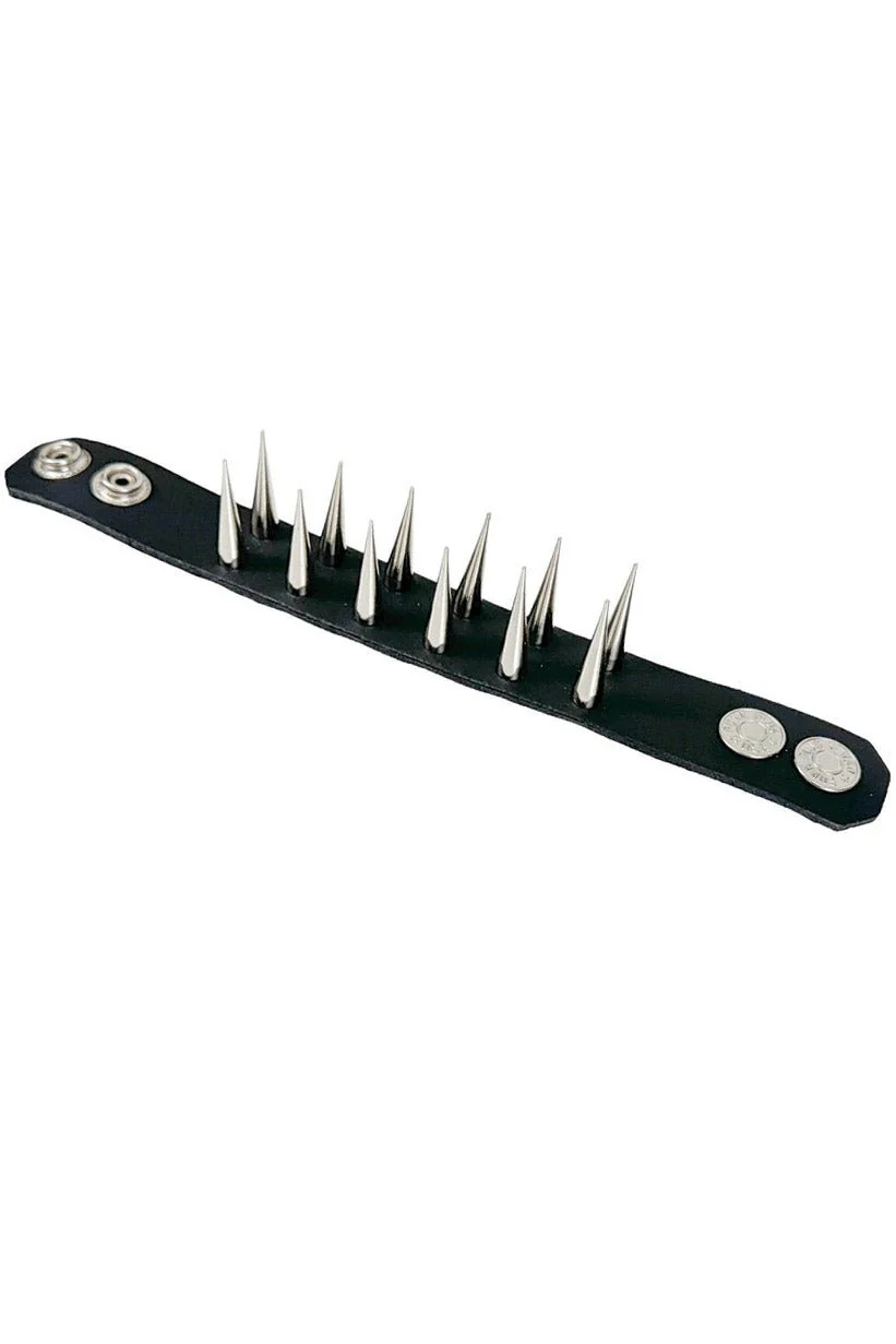 Cadaverous Cone Sharp Spike Cuff Bracelet - Image 5