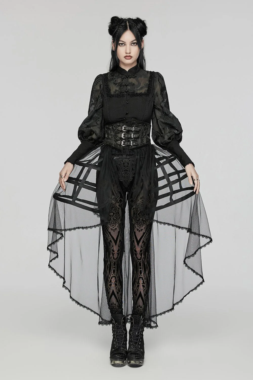 Caged Raven Boning Bustle Skirt - Image 5