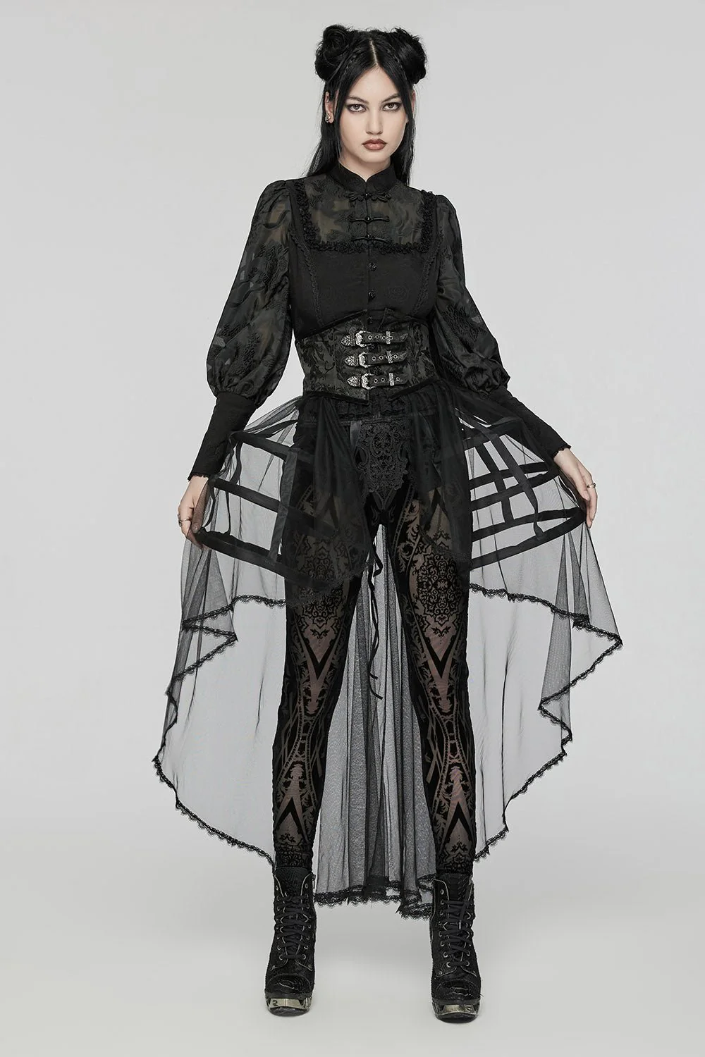 Caged Raven Boning Bustle Skirt - Image 6