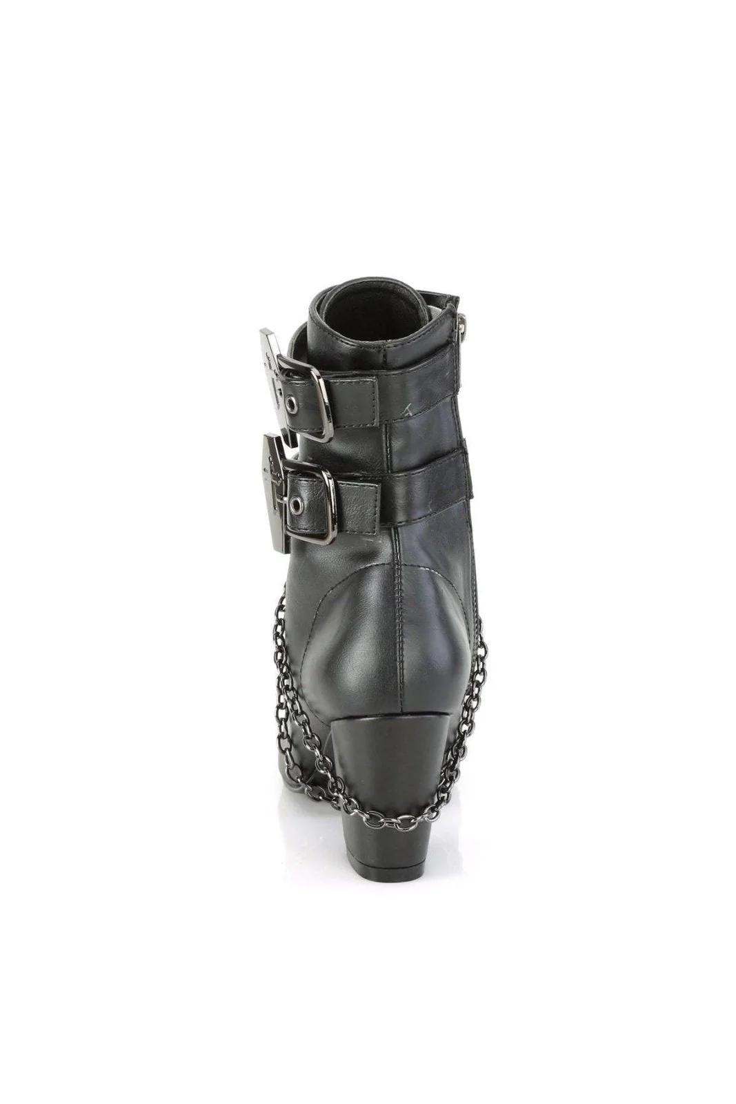 Casket Crush Ankle Boots VIK128 [Black Vegan Leather] - Image 4