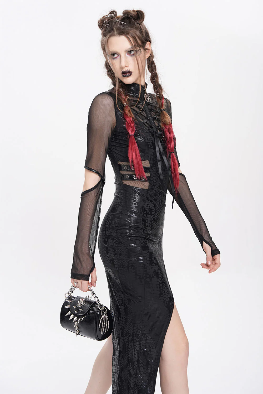 Catacombs Small Spiked Chain Bag - Image 11