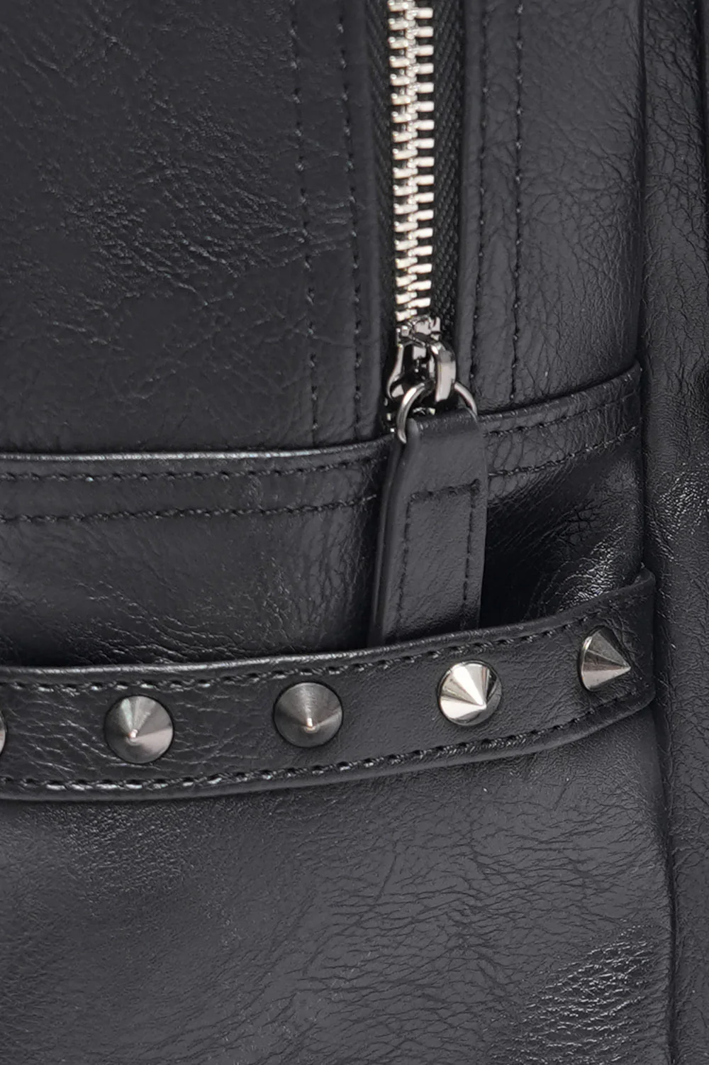 Catacombs Spiked Vegan Leather Backpack - Image 9