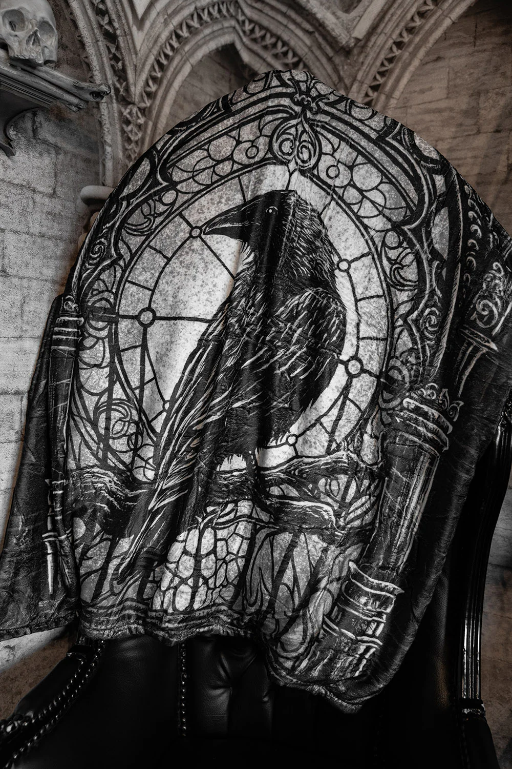 Cathedral Crow Throw Blanket - Image 2