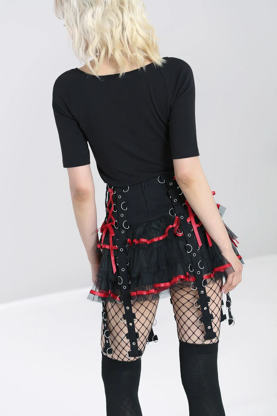 Chai Mini Skirt [BLACK/RED] - Image 3