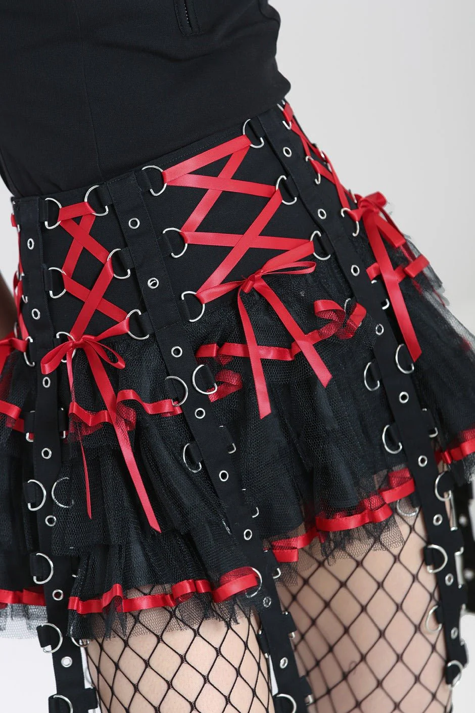 Chai Mini Skirt [BLACK/RED] - Image 4