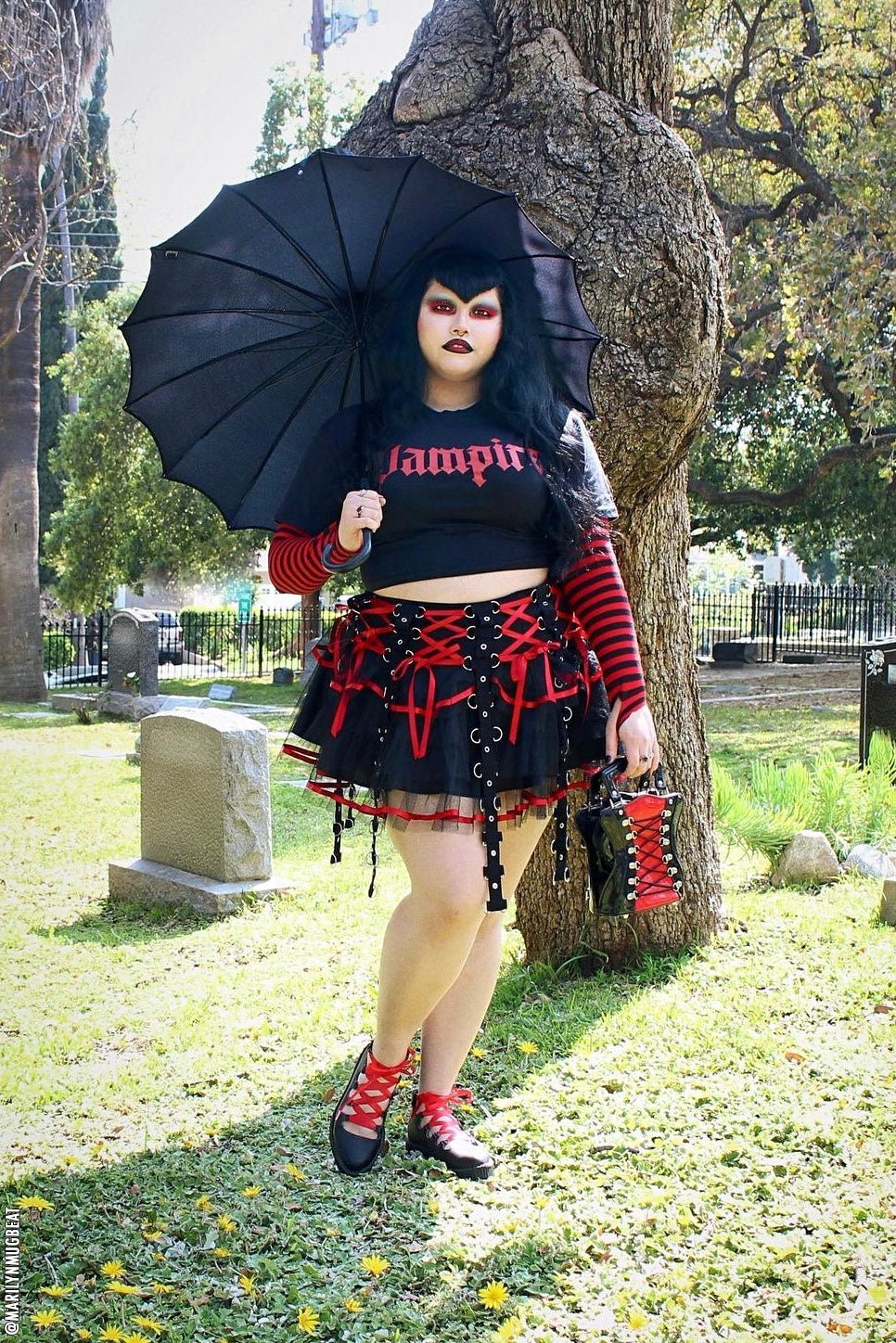 Chai Mini Skirt [BLACK/RED] - Image 8